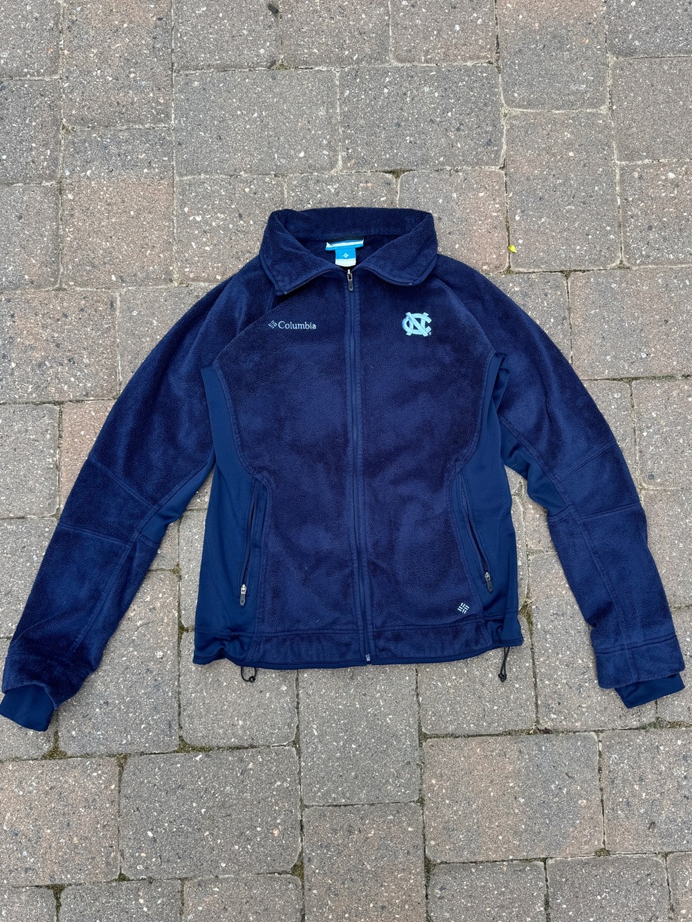 Columbia UNC Tar Heels Navy Full Zip Fleece Jacket Women’s Small